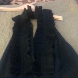 Silk halter top teal